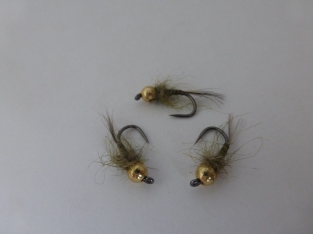 Size 16 Tungsten Quill Grayling Olive Barbless